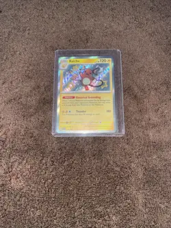 Pokemon TCG Raichu 132/091 Paldean Fates Shiny Rare Card NM Condition - Image 1