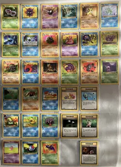 Fossil Pokemon LP-NM 1st Edition COMPLETE Uncommon/Common Non-Holo 32-Card - Image 1