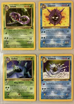 Fossil Pokemon LP-NM 1st Edition COMPLETE Uncommon/Common Non-Holo 32-Card - Image 2