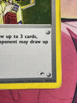 Damaged Erika - 16/132 - Holo Rare - Unlimited Edition Pokemon Gym Heroes - Image 3