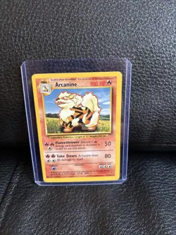 Pokemon TCG Arcanine Base Set, Unlimited Uncommon Card 23/102 - Image 1