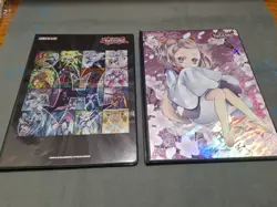 2X Official Yugioh 9 Pocket Yugioh Character Trading Card Binders Used - Image 1