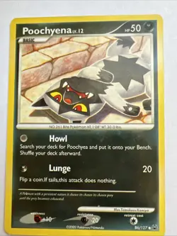 Poochyena - Platinum 86/127 Tomokazu Komiya Pokemon Card NM - Image 1