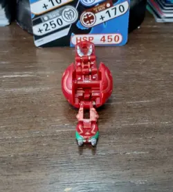 Bakugan B1 Pyrus Centipoid 300G Red Battle Brawlers W/ Vintage Japanese Card! - Image 2