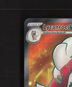 Lycanroc ex 241/193 Paldea Evolved Full Art Ultra Rare Holo Pokemon Card NM - Image 3