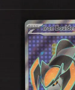 Iron Boulder ex 192/162 Temporal Forces Full Art Ultra Rare Holo Pokemon Card NM - Image 3