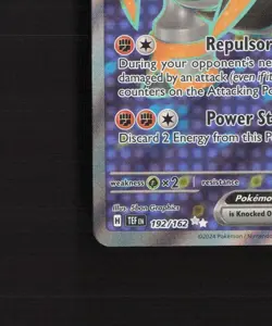 Iron Boulder ex 192/162 Temporal Forces Full Art Ultra Rare Holo Pokemon Card NM - Image 5