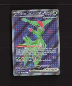 Iron Leaves ex 186/162 Temporal Forces Full Art Ultra Rare Holo Pokemon Card NM - Image 1
