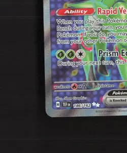 Iron Leaves ex 186/162 Temporal Forces Full Art Ultra Rare Holo Pokemon Card NM - Image 5