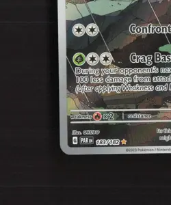 Crustle 183/182 Paradox Rift Full Art Ultra Rare Holo Pokemon Card NM - Image 5