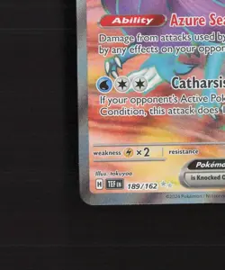 Walking Wake ex 189/162 Temporal Forces Full Art Ultra Rare Holo Pokemon Card NM - Image 5