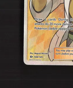 Professor Kukui 148/149 Sun & Moon Full Art Ultra Rare Holo Pokemon Card DMG - Image 5